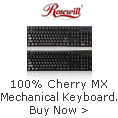 100 Percent Cherry MX Mechanical Keyboard. Buy Now.