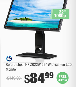 Refurbished: HP ZR22W 22" Widescreen LCD Monitor