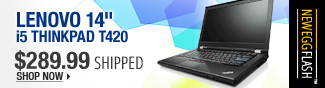 Newegg Flash  Lenovo 14" i5 ThinkPad T420 