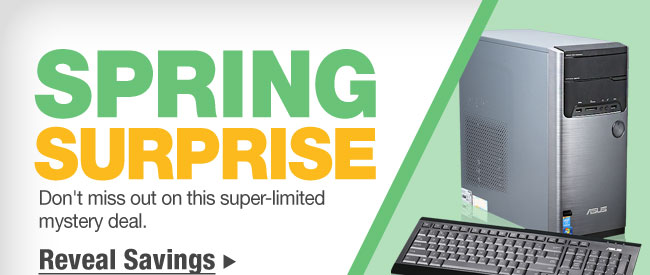 SPRING SURPRISE. Don't miss out on this super-limited mystery deal. Reveal Savings