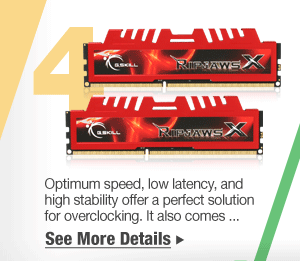 Optimum speed, low latency, and high stability offer a perfect solution for overclocking. It also comes ...