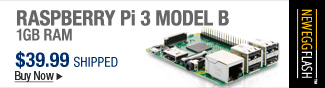 Newegg Flash  Raspberry Pi 3 Model B 1GB RAM