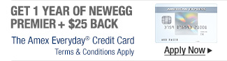 Get 1 year of newegg premier + $25 back