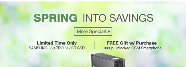 SPRING INTO SAVINGS