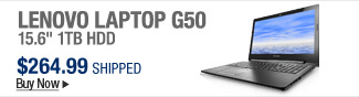 Newegg Flash  Lenovo Laptop G50 15.6" 1TB HDD