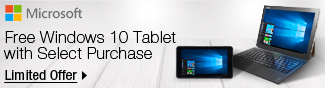 microsoft - Free Windows 10 Tablet with Select Purchase