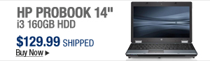 Newegg Flash - HP PROBOOK 14" i3 160GB HDD