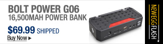 Newegg Flash  Bolt Power G06 16,500MAH Power Bank