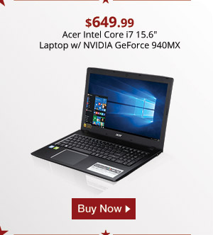 Acer Intel Core i7 15.6" Laptop w/ Nvidia Geforce 940M