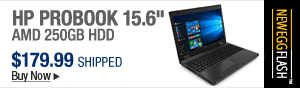 Newegg Flash – HP ProBook 15.6" AMD 250GB HDD