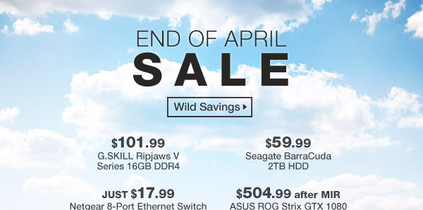 END OF APRIL SALE