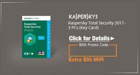 Kaspersky Total Security 2017 - 3 PCs (Key Card)