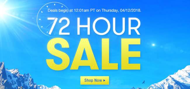 72 Hour Sale