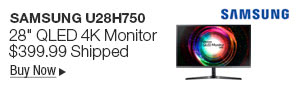 Newegg Flash - Samsung U28H750 28" QLED 4K Monitor