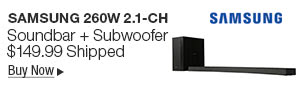 Newegg Flash - Samsung 260W 2.1-Ch Soundbar + Subwoofer