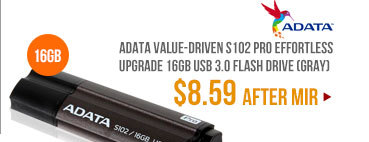 ADATA Value-Driven S102 Pro Effortless Upgrade 16GB USB 3.0 Flash Drive (Gray)