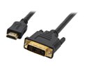 BYTECC HMD-10 10 ft. HDMI High Speed Male to DVI-D Male Single Link Cable M-M 