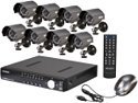 Vonnic DK8-C2808CM 8 Channel H.264 DVR + 8 CMOS Night Vision LED IR 480 TVL Cameras Surveillance Kit (HDD Sold Separately)