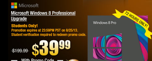 Microsoft Windows 8 Professional Upgrade