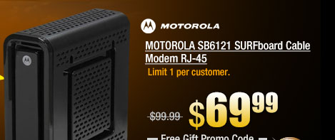 MOTOROLA SB6121 SURFboard Cable Modem RJ-45 