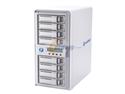 areca ARC-8050 RAID 0/1/1E/3/5/6/10/30/50/60/Single Disk or JBOD 8 x 6Gb/s 3.5" Drive Bays Two Thunderbolt Channels 8-Bay Thunderbolt to 6Gb/s SAS RAID Storage w/ LCD