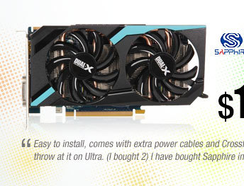 SAPPHIRE 100354OC-2L Radeon HD 7870 GHz Edition 2GB 256-bit GDDR5 CrossFireX Support Video Card