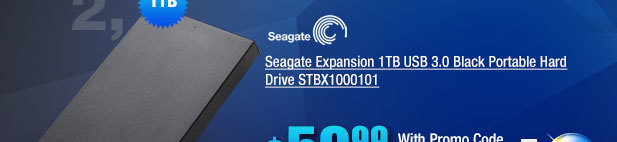 Seagate Expansion 1TB USB 3.0 Black Portable Hard Drive STBX1000101