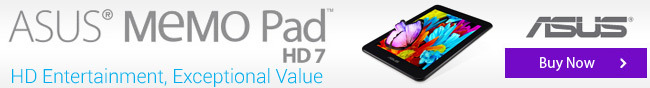 ASUS MEMO Pad HD7. HD Entertainment, Exceptional Value. Buy Now.
