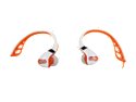 Polk Audio UltraFit 3000 In-Ear Canal Sports Headphones with iPod/iPhone Control and Mic (White/Orange)