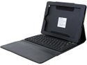 Seal Shield S75BWGC Silver Blue Glow Wireless Keyboard with Luxury Case for iPad