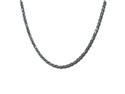 Men's Italian Diamond Cut Platinum Overlay Sterling Silver Rope Chain (22")- Also available for chain lengh of 20" and 24".