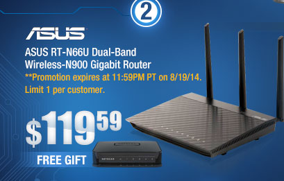 ASUS RT-N66U Dual-Band Wireless-N900 Gigabit Router