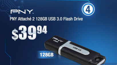 PNY Attach 2 128GB USB 3.0 Flash Drive