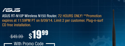 ASUS RT-N10P Wireless N150 Router