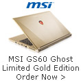 MSI GS60 Ghost Limited Gold Edition Order Now.