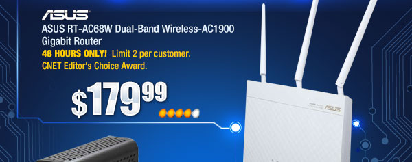 ASUS RT-AC68U Wireless-AC1900 Dual Band Gigabit Router IEEE 802.11ac, IEEE 802.11a/b/g/n.