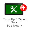 Tune Up 50% Off Sale.