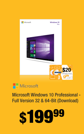 Microsoft Windows 10 Professional - Full Version 32 & 64-Bit (Download)