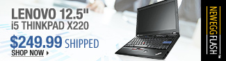 Newegg Flash  Lenovo 12.5" i5 ThinkPad X220