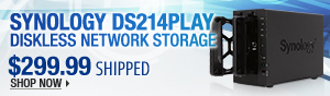 Newegg Flash – Synology DS214play Diskless Network Storage