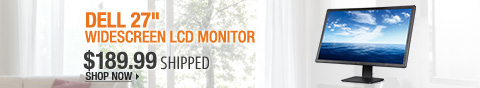 Newegg Flash  Dell 27" Widescreen LCD Monitor