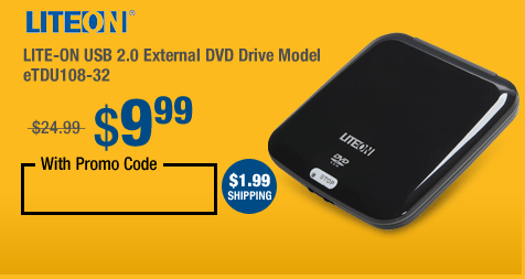 LITE-ON USB 2.0 External DVD Drive Model eTDU108-32