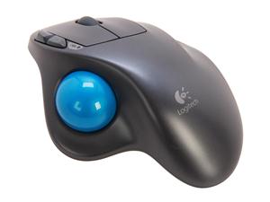 Refurbished: Logitech M570 910-001799X Black 5 Buttons 1 x Wheel USB RF Wireless Laser Trackball