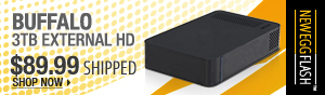 Newegg Flash - BUFFALO 3TB External HD