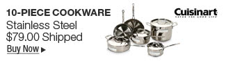 Newegg Flash â€“ Cuisinart 10-Piece Cookware