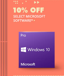 10% OFF SELECT MICROSOFT SOFTWARE*