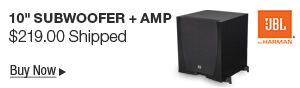 Newegg Flash – JBL 10" Subwoofer + Amp