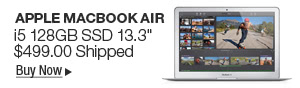 Newegg Flash – Apple Macbook Air i5 128GB SSD 13.3"