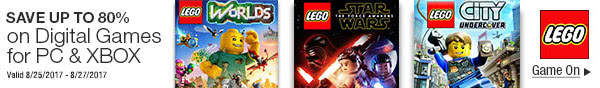 LEGO - Save Up To 80% on Digital Games for PC & Xbox