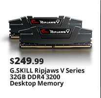 G.SKILL Ripjaws V Series 32GB DDR4 3200 Desktop Memory